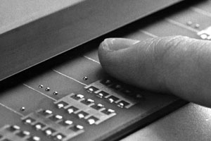 Elektrotaktile Braille-Zeile
